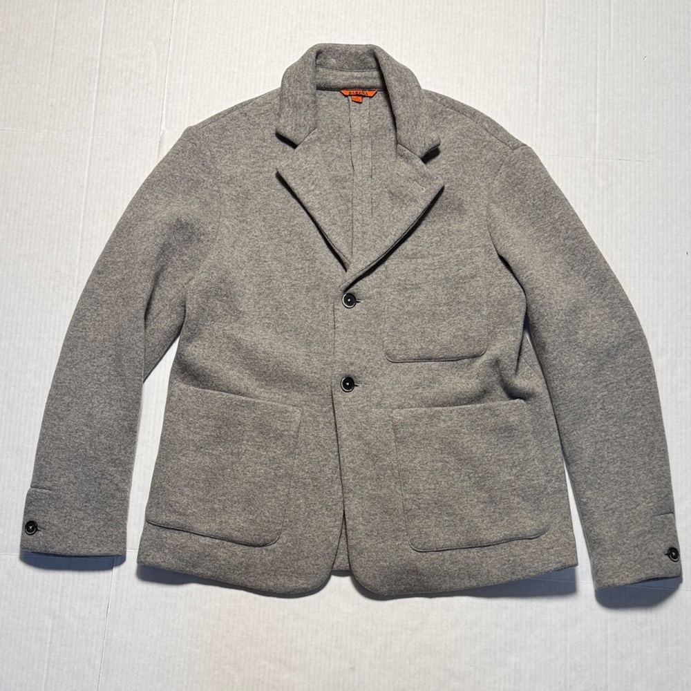 BARENA Venezia Men's Gray‎ Wool Blend Blazer Two Button Closure Made in Italy 48
